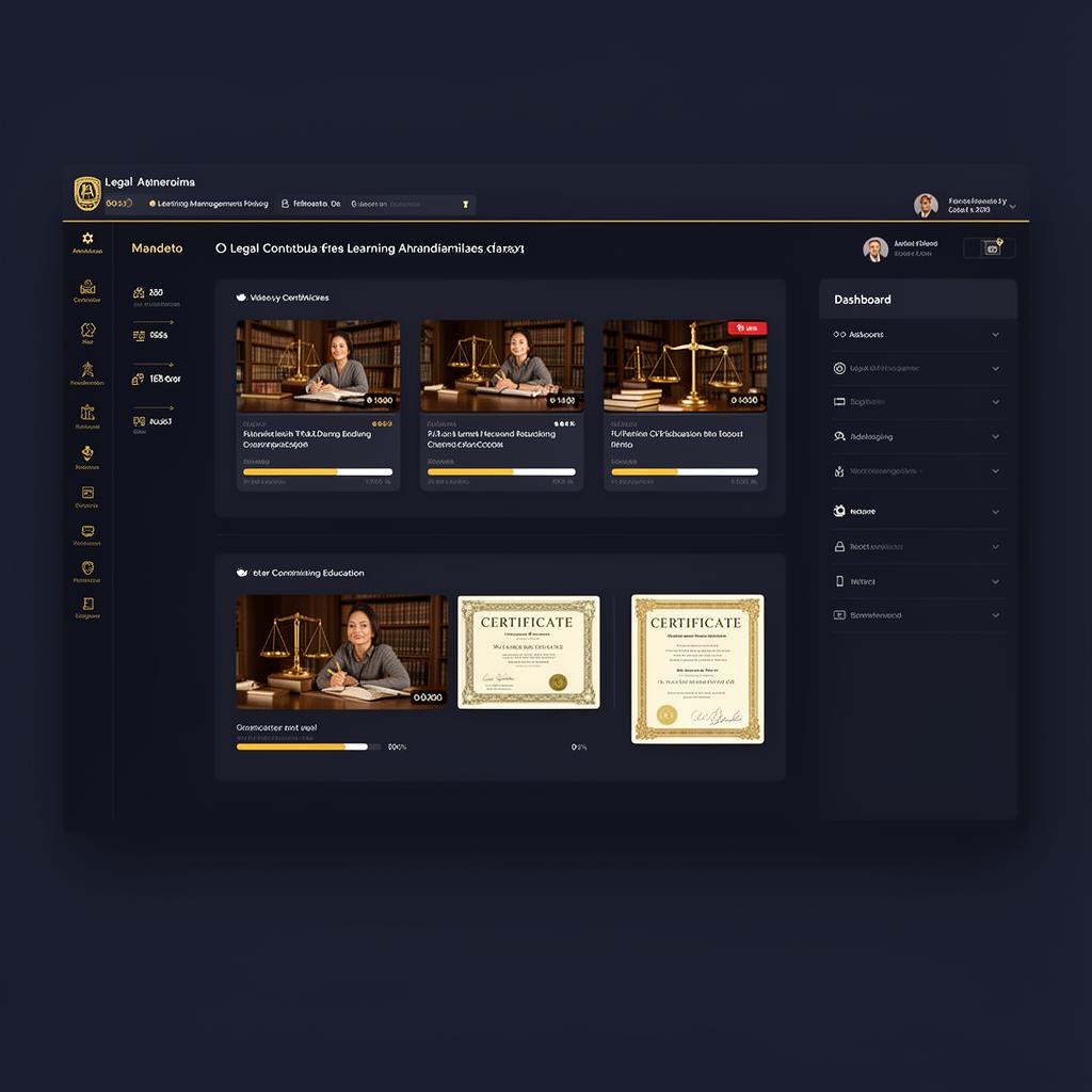 CLE Learning Management System — continuing legal education courses