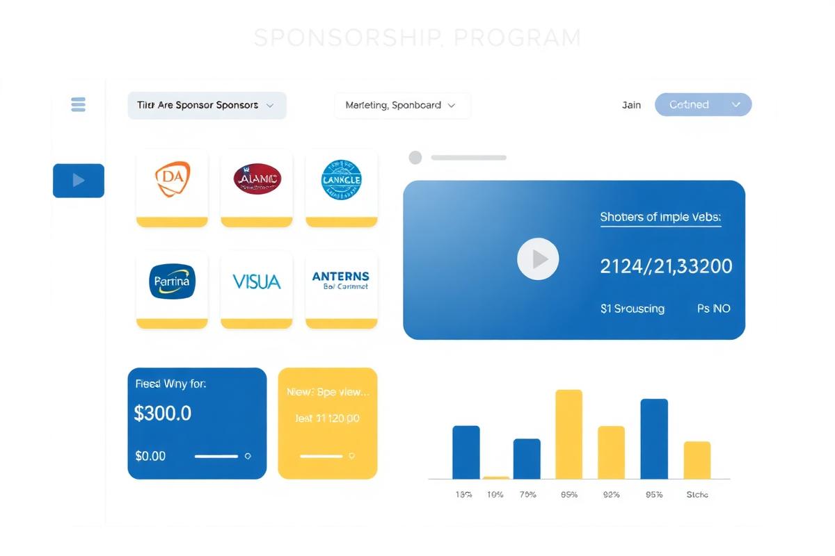 Sponsorship Program — tiered sponsor directory and performance tracking